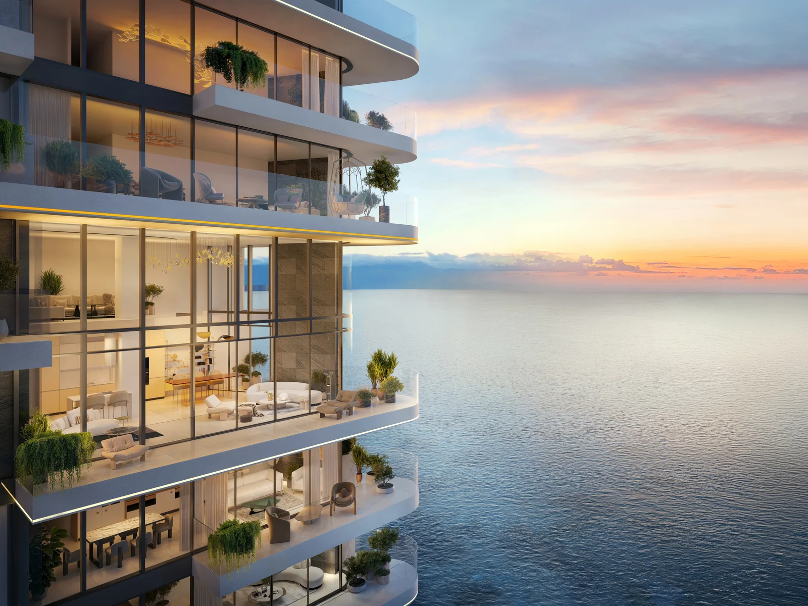 Soulever, Balkon mit Blick auf das offene Wasser