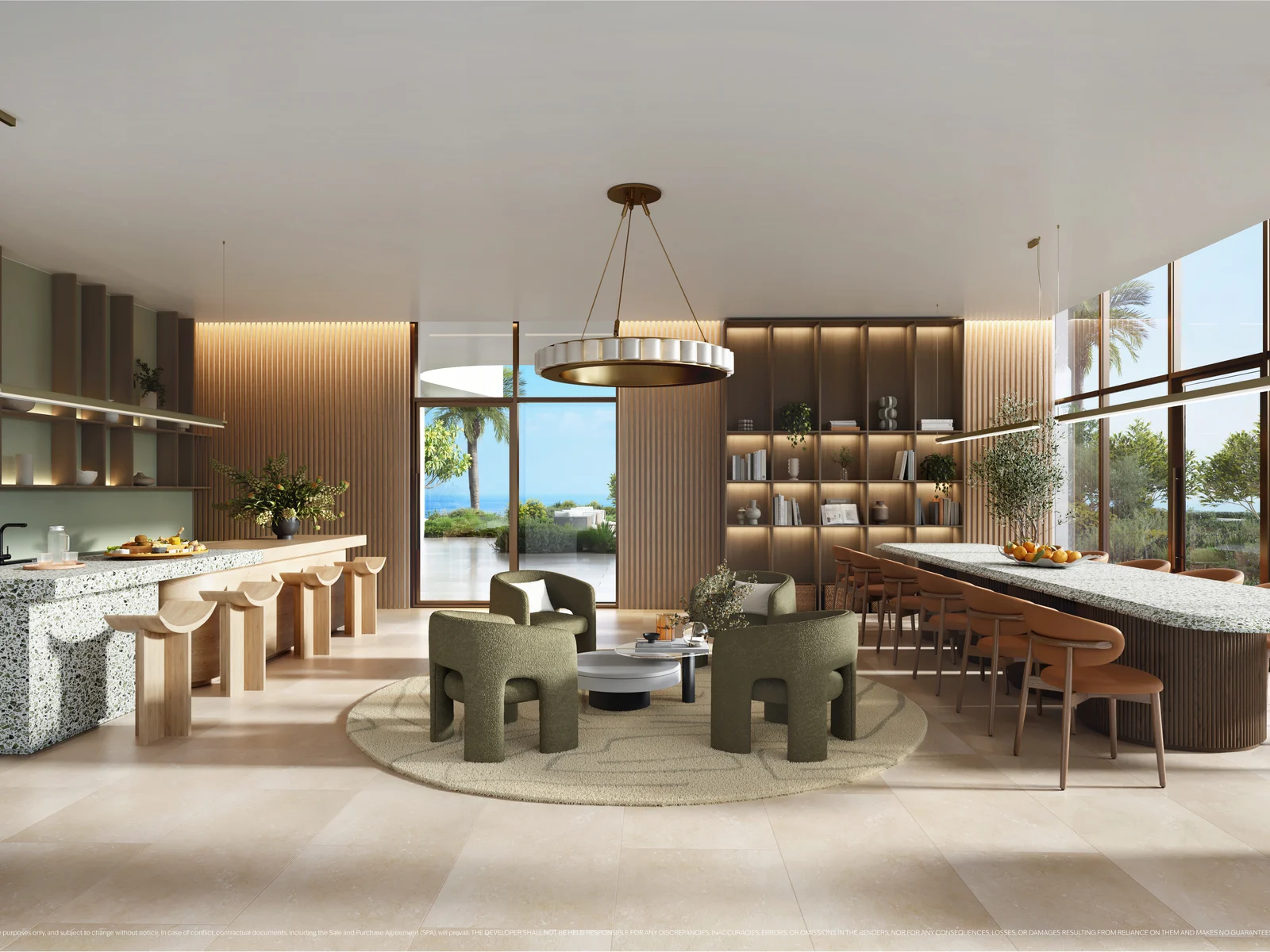 The Mural, offene Chef’s Kitchen mit Essbereich